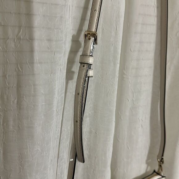 kate spade Ivory Parchment Cameron Street Saffiano Leather Crossbody Bag Purse - Picture 5 of 12